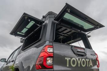 271 309 р. Кунг алюминиевый с интегрированной палаткой PINGWEI для Toyota Hilux 2015+  c-0001-1  с доставкой в г. Кемерово. Увеличить фотографию 9