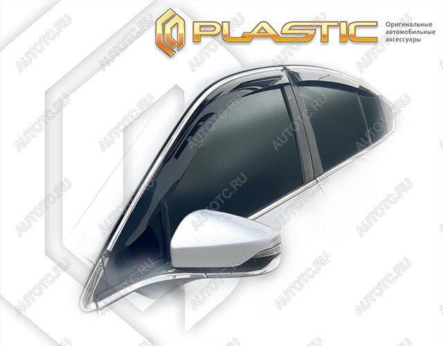 2 159 р. Дефлектор окон CA-Plastic Subaru Legacy BW,BT седан дорестайлинг (2020-2022) (Classic полупрозрачный)  с доставкой в г. Кемерово