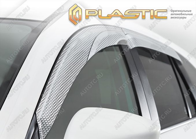 2 399 р. Дефлектор окон CA-Plastic  Toyota Yaris Cross  XP210 (2020-2023) дорестайлинг (Серия Art серебро)  с доставкой в г. Кемерово