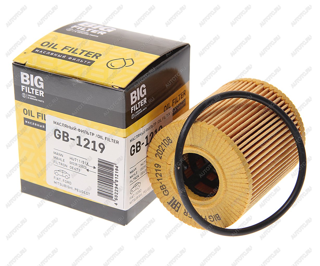 429 р. Фильтр масляный PEUGEOT Boxer CITROEN C2-C8,Jumper FIAT Ducato FORD Transit (06-),Mondeo BIG FILTER BIG FILTER gb-1219 BIG FILTER gb-1219  с доставкой в г. Кемерово