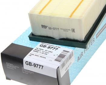 529 р. Фильтр воздушный VW Caddy 3,Golf 5,Passat B6,Touran (TDI) AUDI A3 (03-) BIG FILTER BIG FILTER gb-9777 BIG FILTER gb-9777  с доставкой в г. Кемерово. Увеличить фотографию 2