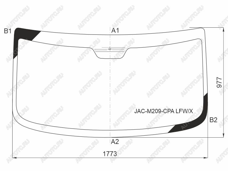 10 699 р. Стекло лобовое (Антенна) XYG Sollers Atlant автобус (2022-2025)  с доставкой в г. Кемерово