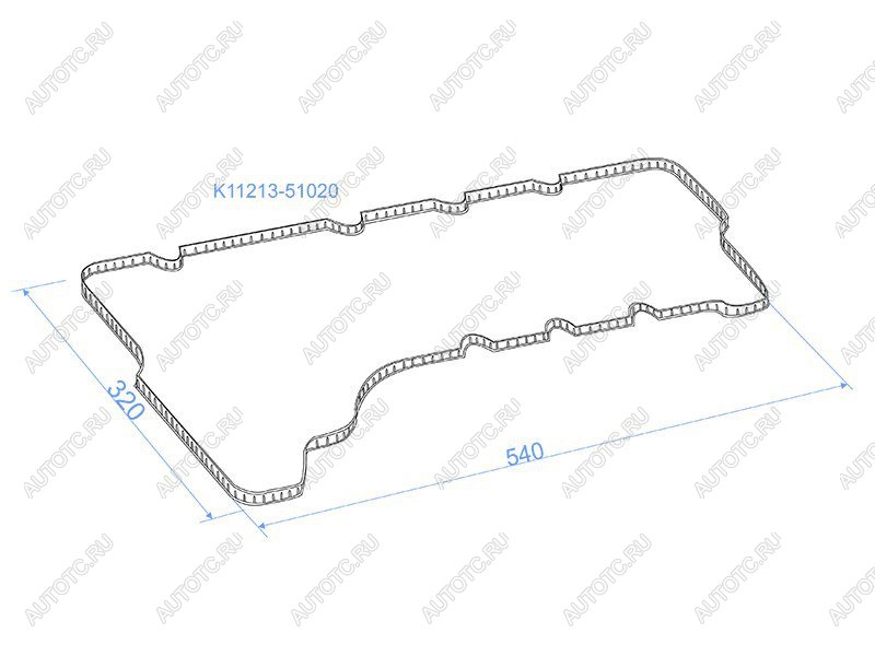 419 р. Прокладка клапанной крышки правая TOYOTA LAND CRUISER 200 1VDFTV 07- SAT K11213-51020  с доставкой в г. Кемерово