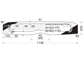 Стекло заднее (Цвет зеленый Обогрев) Toyota Prius (NHW20) 03-11 XYG NHW20 RW/H/X-BOTTOM