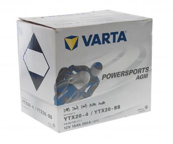 9 649 р. Аккумулятор VARTA MOTO AGM 18Ач VARTA 6ст18 518 902 026 (ytx20-4(bs))  с доставкой в г. Кемерово. Увеличить фотографию 3