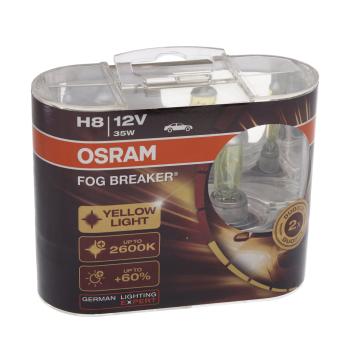 3 779 р. Лампа 12V H8 35W PGJ19-1 2600К евробокс (2шт.) Fog Breaker OSRAM OSRAM 62212fbr-hcb  с доставкой в г. Кемерово. Увеличить фотографию 1