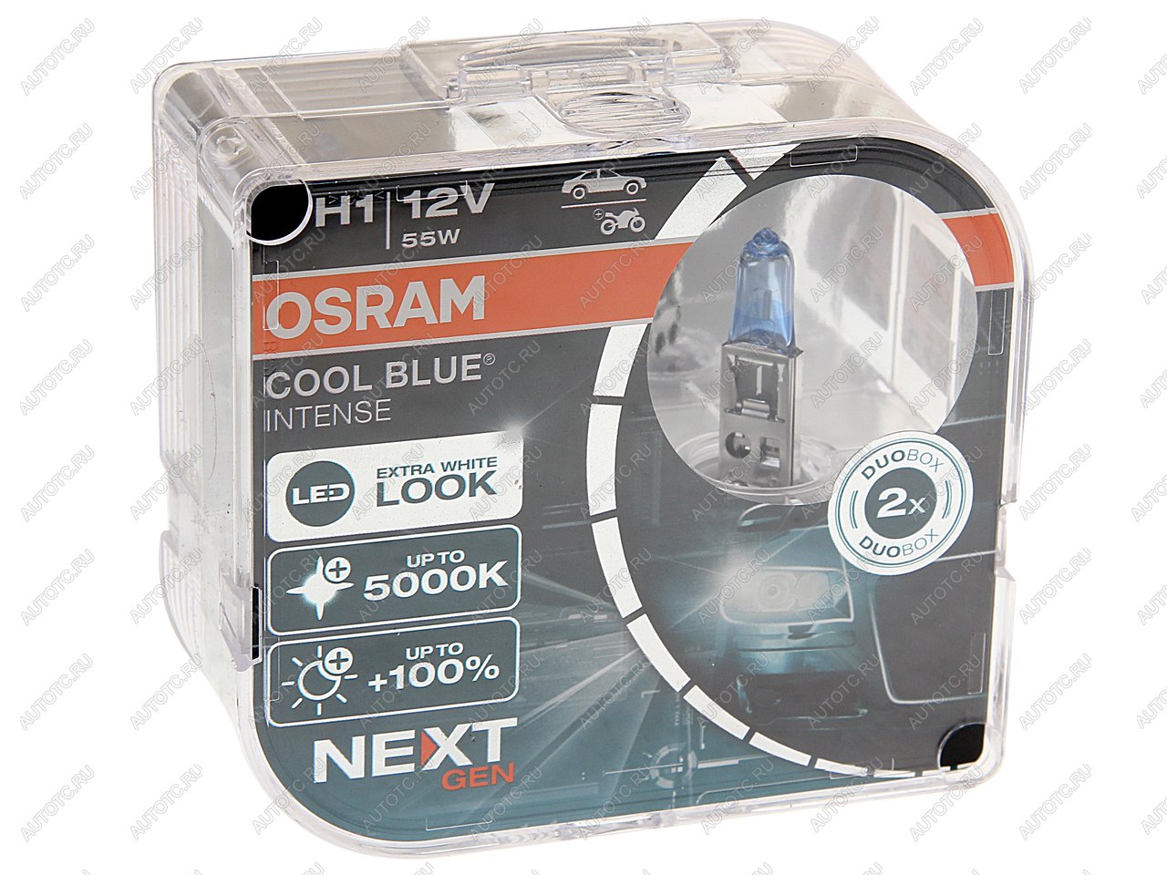 1 099 р. Лампа 12V H1 55W P14.5s +100% 5000K евробокс (2шт.) Cool Blue Intense NextGen OSRAM OSRAM 64150cbn-hcb  с доставкой в г. Кемерово