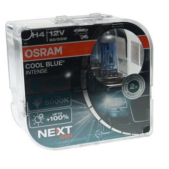 1 599 р. Лампа 12V H4 6055W P43t-38 +100% 5000K евробокс (2шт.) Cool Blue Intense NextGen OSRAM OSRAM 64193cbn-hcb  с доставкой в г. Кемерово. Увеличить фотографию 1