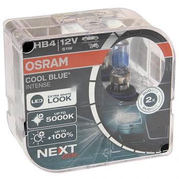 2 699 р. Лампа 12V HB4(9006) 51W P22d +100% 5000K евробокс (2шт.) Cool Blue Intense NextGen OSRAM OSRAM 9006cbn-hcb  с доставкой в г. Кемерово. Увеличить фотографию 1