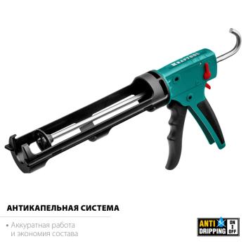 1 059 р. Пистолет для герметика скелетный 310мл антикапельная система KRAFTOOL KRAFTOOL 06674  с доставкой в г. Кемерово. Увеличить фотографию 12