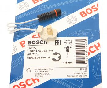 161 р. Датчик износа тормозных колодок MERCEDES ML (W163) передний BOSCH BOSCH 1987474963  с доставкой в г. Кемерово. Увеличить фотографию 2