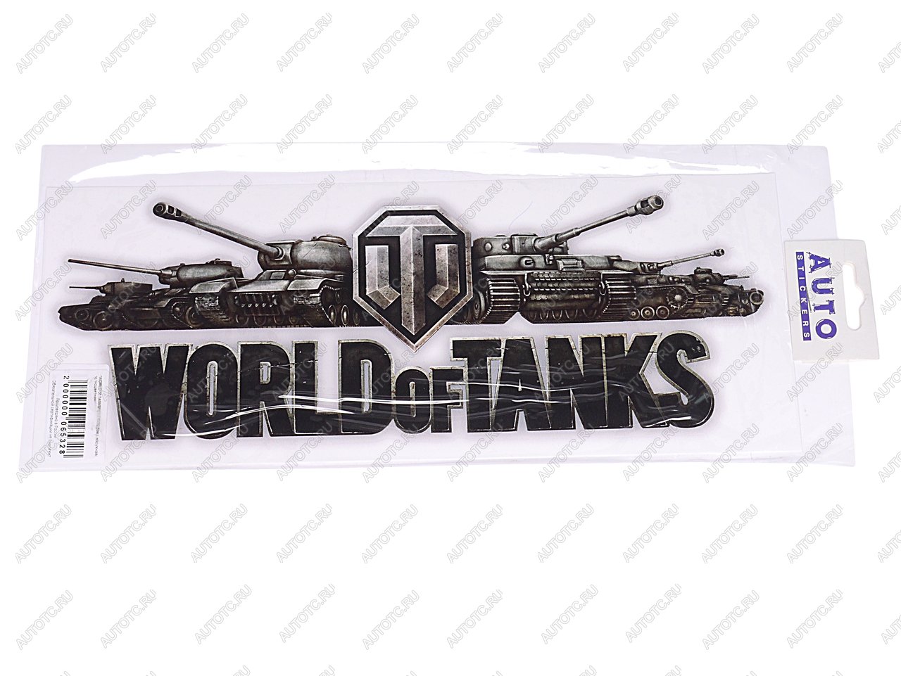 102 р. Наклейка виниловая World of Tanks цветная 13х32см AUTOSTICKERS AUTOSTICKERS 65328  с доставкой в г. Кемерово