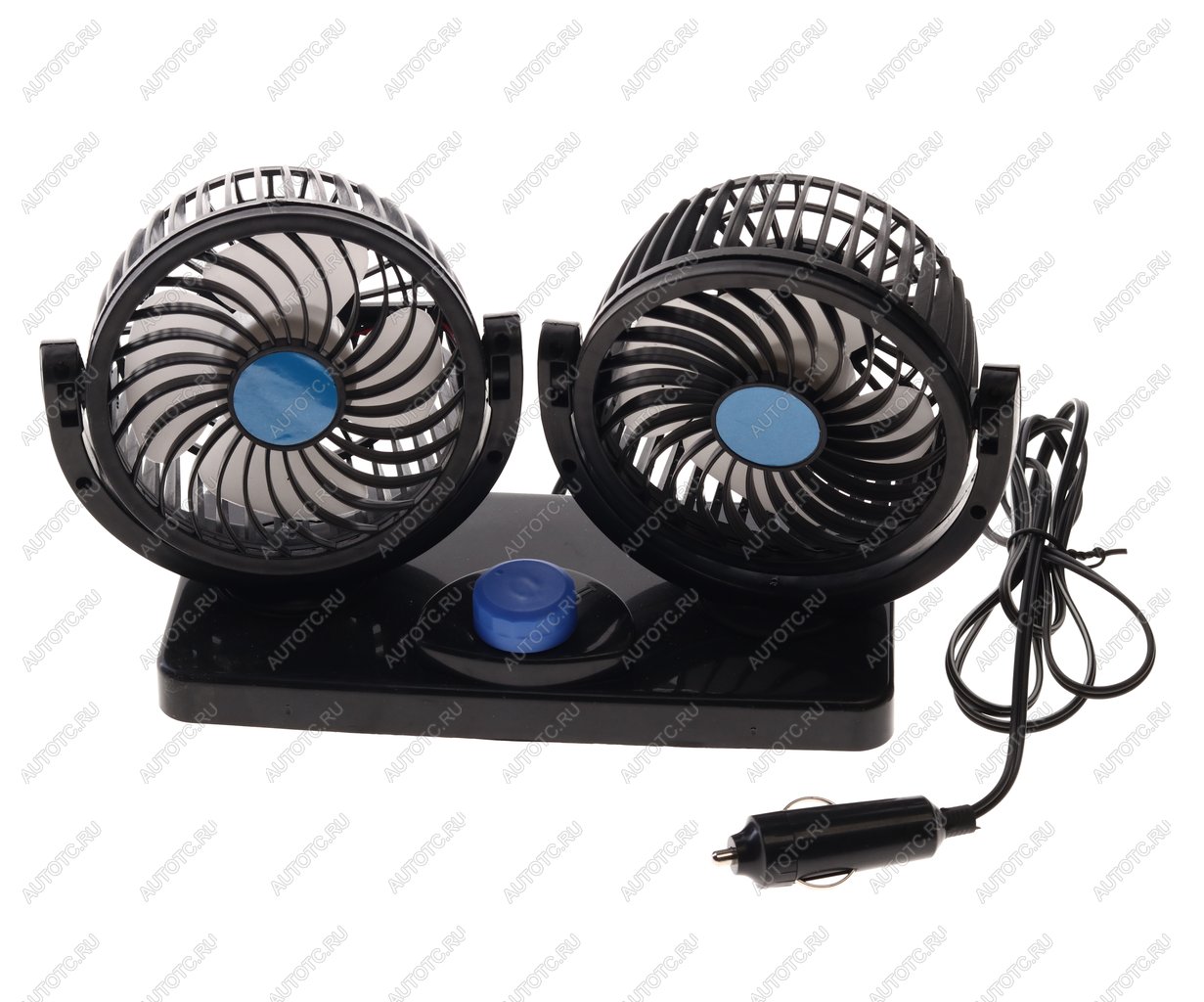 999 р. Вентилятор в салон 12V двойной на платформе черный BRAIN POWER BRAIN POWER rg-1688  с доставкой в г. Кемерово