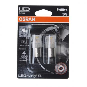 1 799 р. Лампа светодиодная 12V P215W BAY15d 6000K блистер (2шт.) LEDriving SL OSRAM OSRAM 7528dwp-02b  с доставкой в г. Кемерово. Увеличить фотографию 1