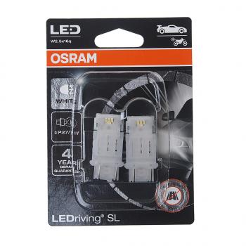 1 749 р. Лампа светодиодная 12V P277W W2.5х16q 6000K блистер (2шт.) LEDriving SL OSRAM OSRAM 3157dwp-02b  с доставкой в г. Кемерово. Увеличить фотографию 1