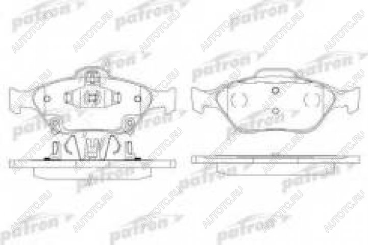 1 489 р. Колодки тормозные передние (4шт.) PATRON Toyota Yaris XP90 седан дорестайлинг (2006-2009)  с доставкой в г. Кемерово