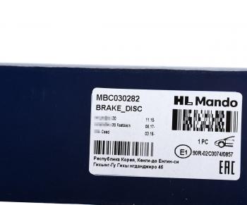 5 699 р. Диск тормозной KIA Ceed (18-) передний (1шт.) MANDO MANDO mbc030282  с доставкой в г. Кемерово. Увеличить фотографию 7