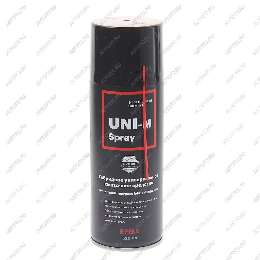 819 р. Смазка универсальная проникающая UNI-M 520мл аэрозоль EFELE EFELE 0092492  с доставкой в г. Кемерово