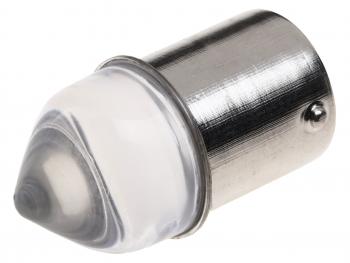 81 р. Лампа светодиодная 12V R5W BA15s конус прозрачная линза LED 9 SMD 3030 White MISTAR MISTAR mis-132159  с доставкой в г. Кемерово. Увеличить фотографию 1