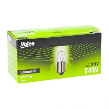 22 р. Лампа 24V T4W BA9s (1шт.) Essential VALEO VALEO 032962  с доставкой в г. Кемерово. Увеличить фотографию 2