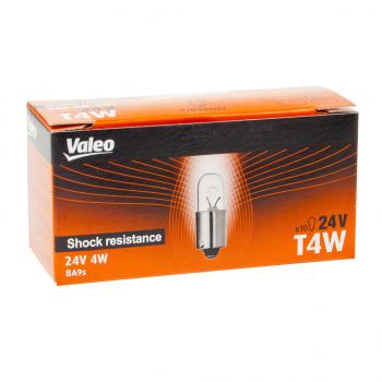 27 р. Лампа 24V T4W BA9s вибростойкая (1шт.) VALEO VALEO 032963  с доставкой в г. Кемерово. Увеличить фотографию 2