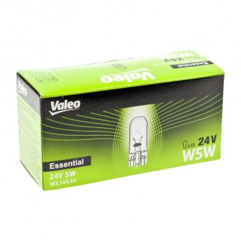 22 р. Лампа 24V W5W T10 W2.1x9.5d (1шт.) Essential VALEO VALEO 032956  с доставкой в г. Кемерово. Увеличить фотографию 3