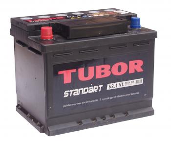 9 499 р. Аккумулятор TUBOR Standart 62Ач TUBOR 6ст62(1)  с доставкой в г. Кемерово. Увеличить фотографию 1