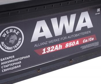 16 249 р. Аккумулятор AWA 132Ач AWA 6ст132(4)  с доставкой в г. Кемерово. Увеличить фотографию 3