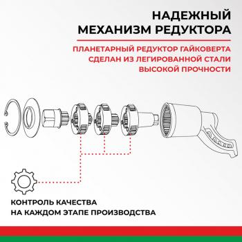 3 899 р. Гайковерт механический (УКМ) (головка S=3233 L=270мм 1х56 3600Нм) БЕЛАК БЕЛАК бак.00017  с доставкой в г. Кемерово. Увеличить фотографию 10