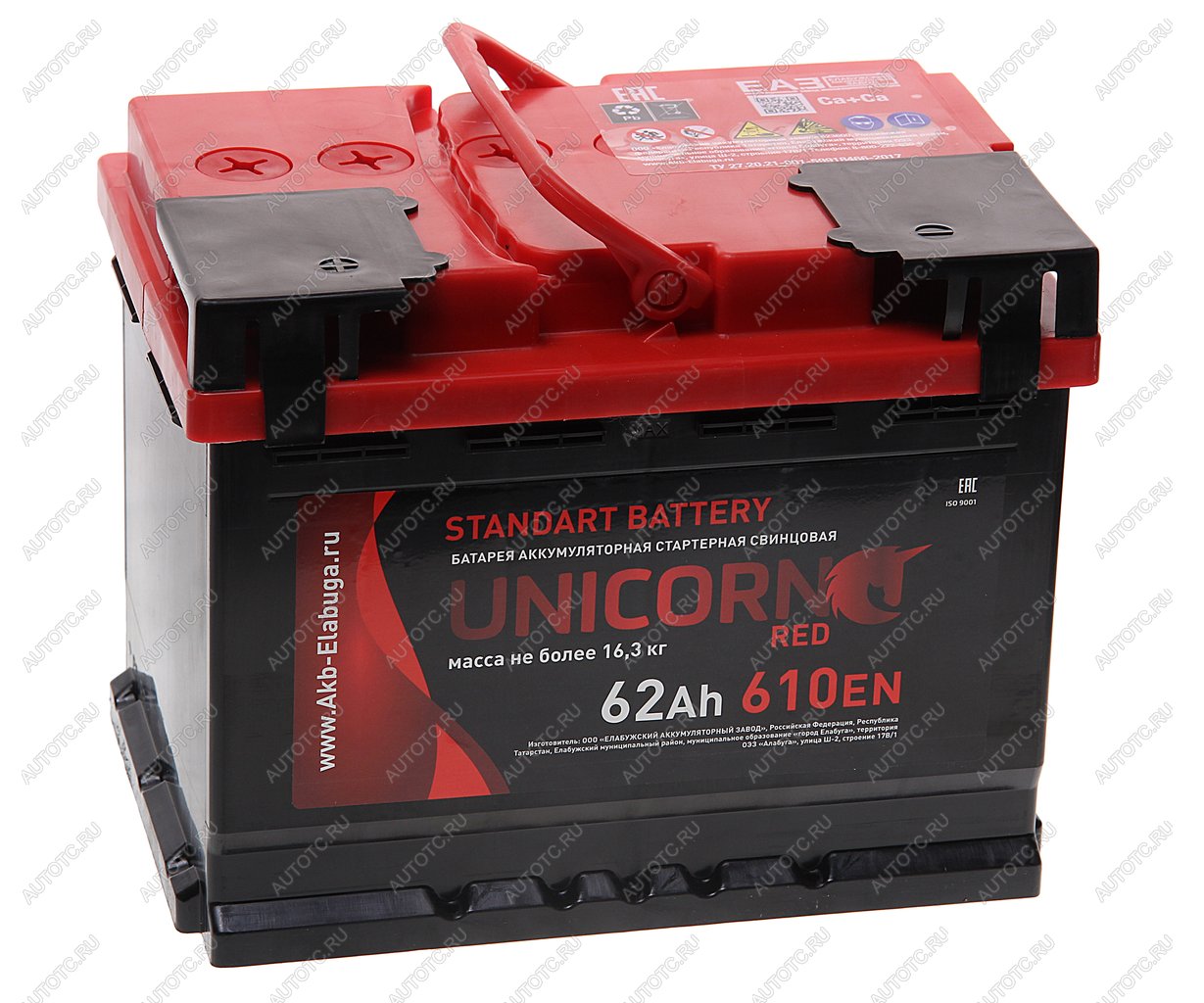 8 249 р. Аккумулятор UNICORN Red 62Ач UNICORN 6ст62(1)  с доставкой в г. Кемерово