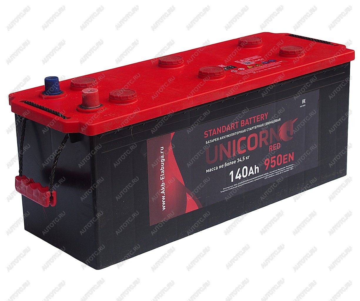 17 299 р. Аккумулятор UNICORN Red 140Ач UNICORN 6ст140(4)  с доставкой в г. Кемерово