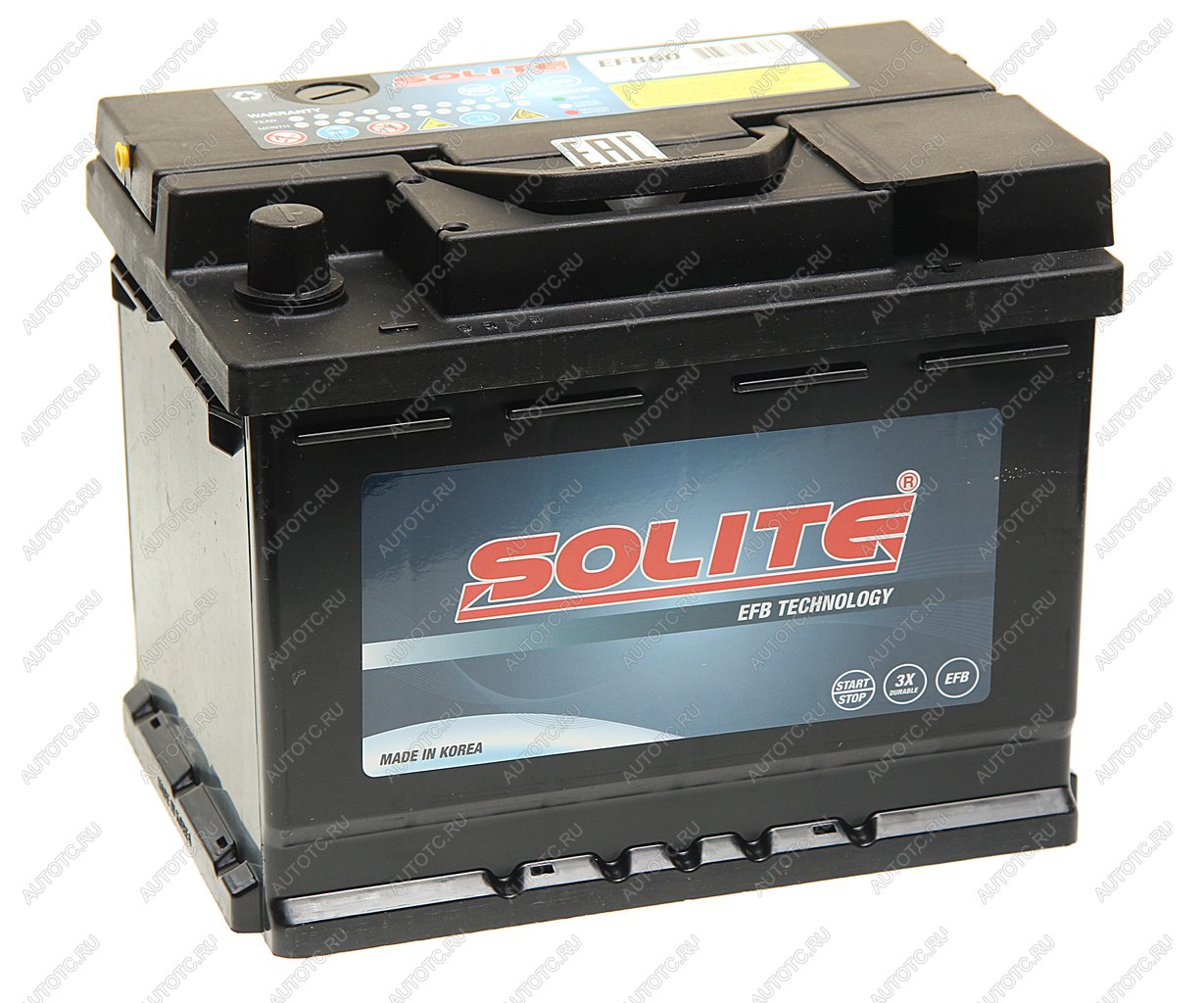 15 399 р. Аккумулятор SOLITE EFB 60Ач обратная полярность SOLITE 6ст60(0)  с доставкой в г. Кемерово