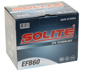 15 399 р. Аккумулятор SOLITE EFB 60Ач обратная полярность SOLITE 6ст60(0)  с доставкой в г. Кемерово. Увеличить фотографию 3