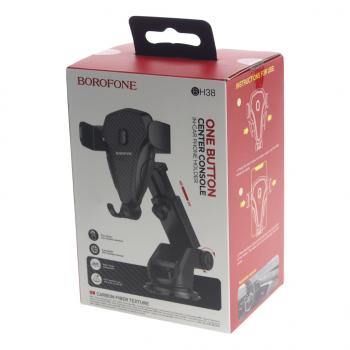 439 р. Держатель телефона универсальный BOROFONE BOROFONE bh38 black  с доставкой в г. Кемерово. Увеличить фотографию 3