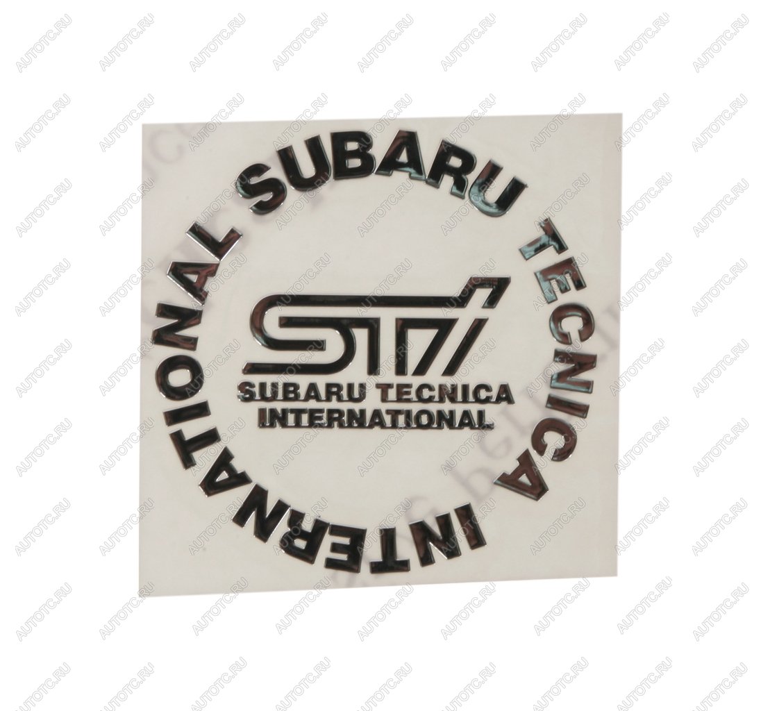 134 р. Наклейка металлическая Subaru STI круг 55х55мм MASHINOKOM MASHINOKOM pkta 033  с доставкой в г. Кемерово