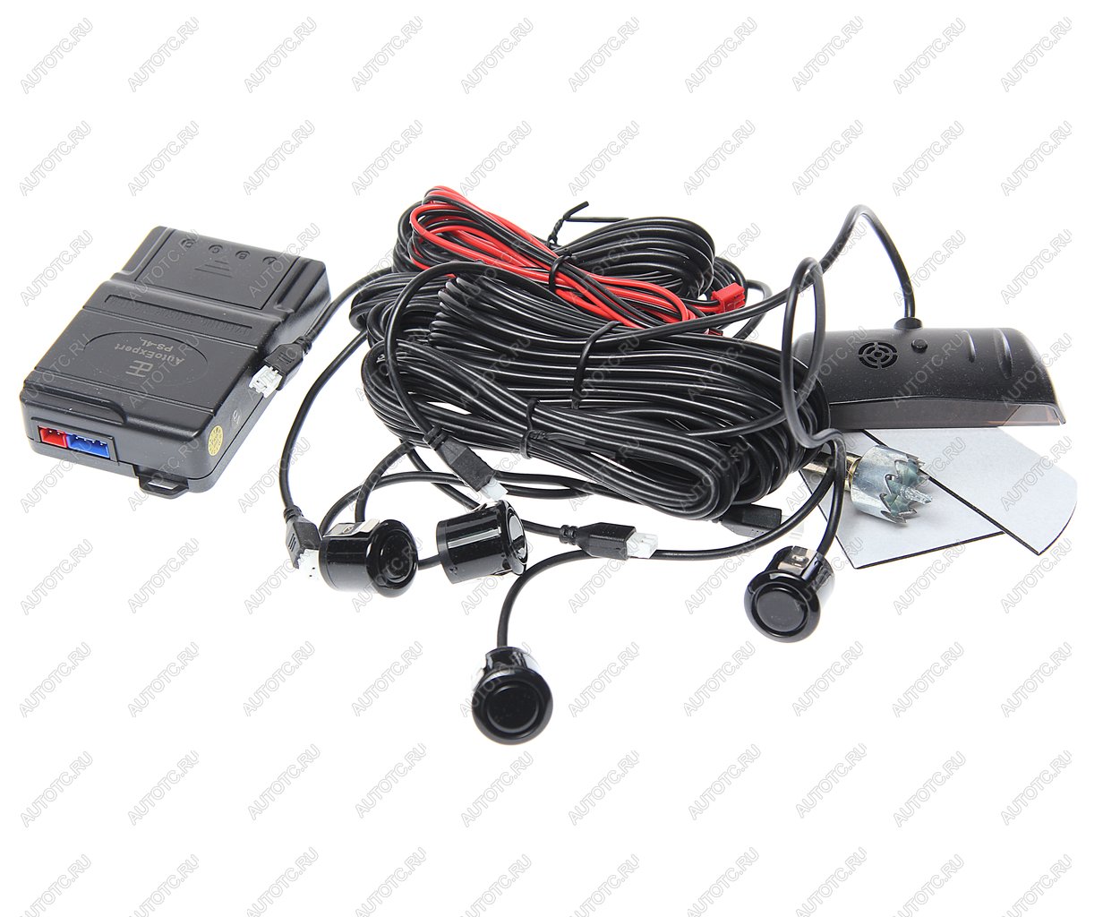 1 259 р. Датчик парковки d=19мм AUTOEXPERT AUTOEXPERT ps-4l black  с доставкой в г. Кемерово
