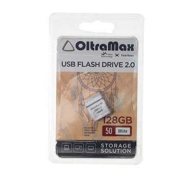 1 569 р. Карта памяти USB 128GB OLTRAMAX OLTRAMAX om-128gb-50-white  с доставкой в г. Кемерово. Увеличить фотографию 1