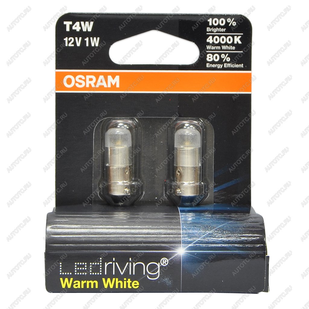 989 р. Лампа светодиодная 12V T4W BA9s блистер (2шт.) Ledriving Warm White OSRAM OSRAM 3850ww-02b OSRAM 3850ww-02b  с доставкой в г. Кемерово
