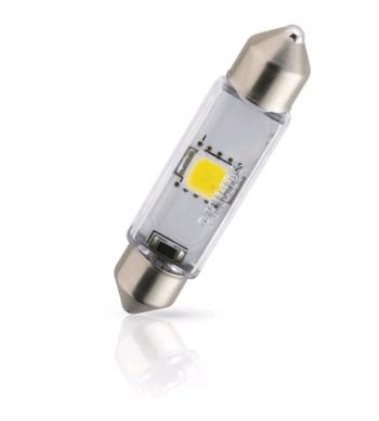 719 р. Лампа светодиодная 12V C5W SV8.5-8 43мм 6000K двухцокольная бокс (1шт.) X-Treme Vision Led PHILIPS PHILIPS 129466000kx1  с доставкой в г. Кемерово. Увеличить фотографию 3