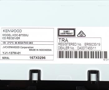 14 249 р. Магнитола автомобильная 1DIN KENWOOD KENWOOD kdc-bt530u dsp  с доставкой в г. Кемерово. Увеличить фотографию 5