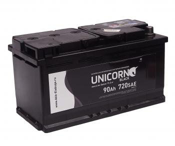 6 999 р. Аккумулятор UNICORN Black 90Ач обратная полярность UNICORN 6ст90(0)  с доставкой в г. Кемерово. Увеличить фотографию 1