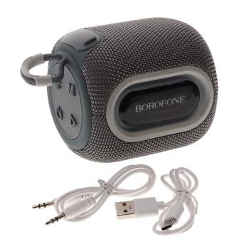 1 699 р. Колонка беспроводная bluetooth BOROFONE BOROFONE br39 grey  с доставкой в г. Кемерово. Увеличить фотографию 1