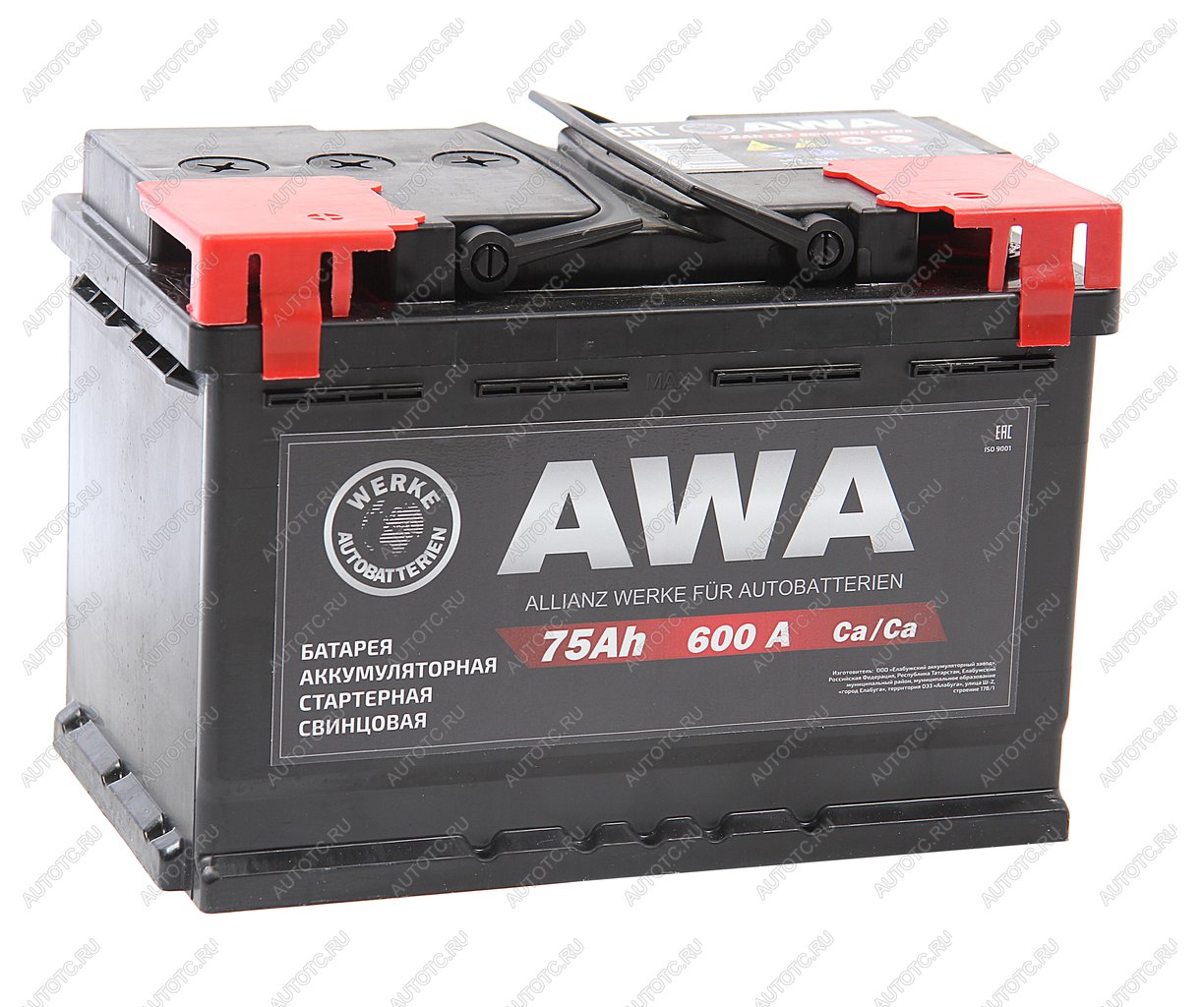 10 199 р. Аккумулятор AWA PRO 75Ач AWA 6ст75(1)  с доставкой в г. Кемерово