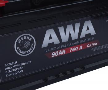 10 449 р. Аккумулятор AWA 90Ач AWA 6ст90(1)  с доставкой в г. Кемерово. Увеличить фотографию 3