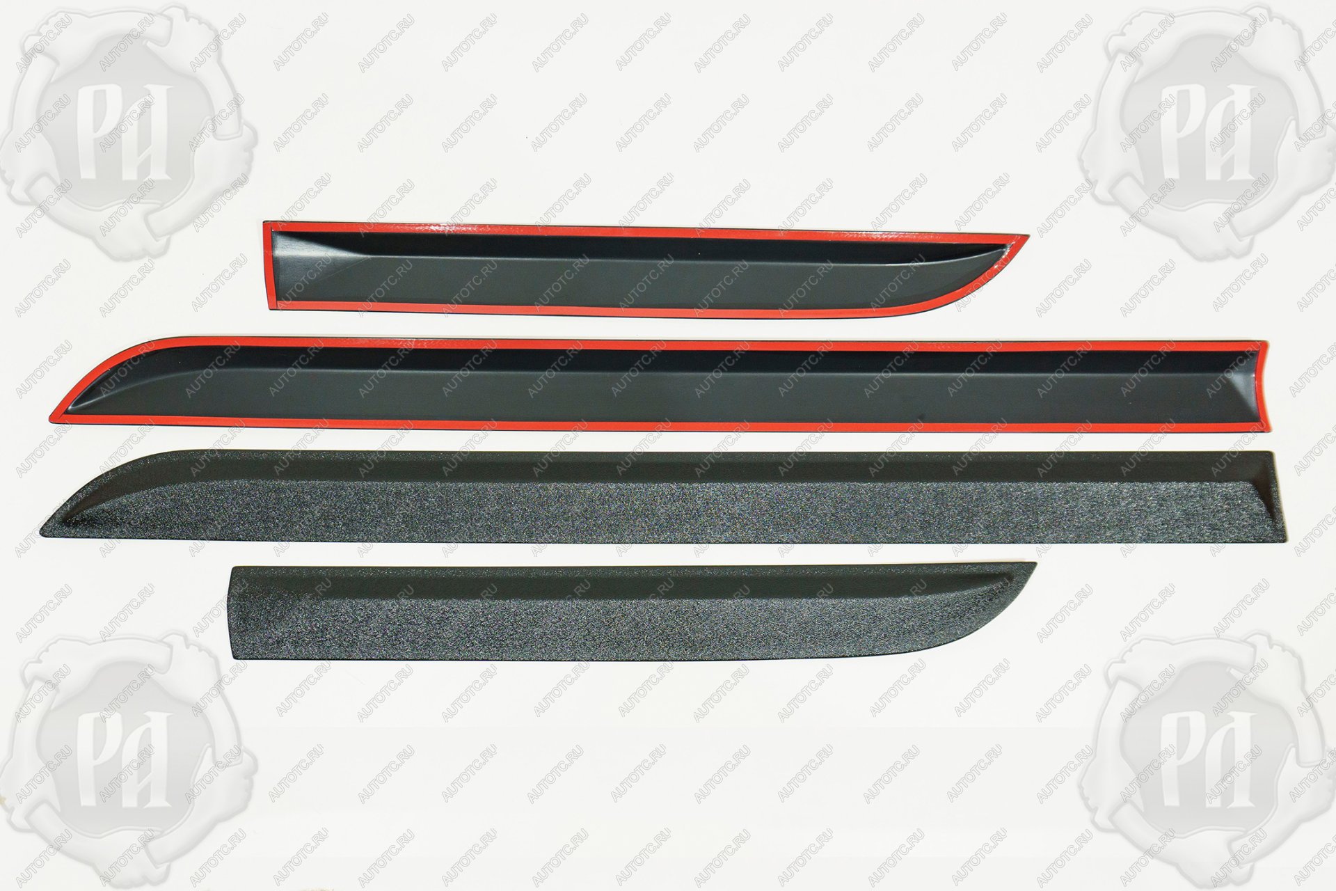 4 199 р. Молдинги на двери Русская Артель  Toyota Camry  XV40 (2006-2008) дорестайлинг (шагрень)  с доставкой в г. Кемерово
