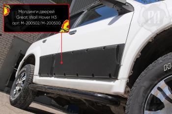 Молдинг двери передний правый Русская Артель Great Wall Hover H3  дорестайлинг (2010-2014) (глянец под покраску)