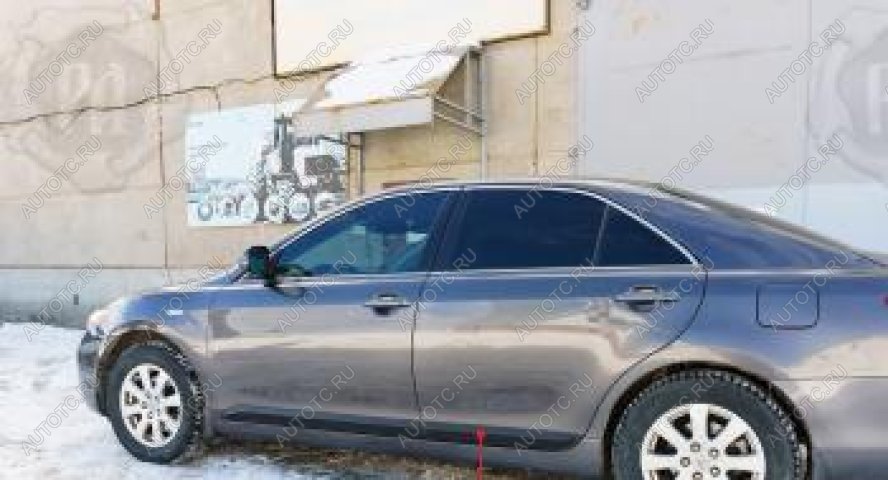 1 569 р. Молдинг двери передний левый Русская Артель  Toyota Camry  XV40 (2006-2008) дорестайлинг (шагрень)  с доставкой в г. Кемерово