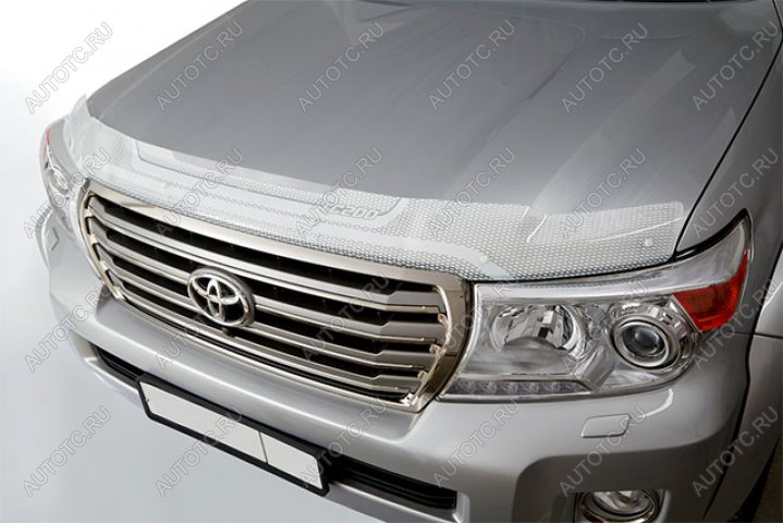 2 199 р. Дефлектор капота CA-Plastic  Lexus GX460  J150 (2009-2013) дорестайлинг (серия Art белая )  с доставкой в г. Кемерово