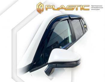 2 199 р. Дефлектора окон CA-Plastic  Toyota Corolla Cross  ZSG10,MXGA10,ZVG11,ZVG13,ZVG15,  (2021-2025) (серия Classic полупрозрачный)  с доставкой в г. Кемерово. Увеличить фотографию 2