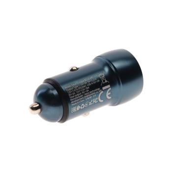 489 р. Устройство зарядное в прикуриватель 1USB + 1 Type C 12V HOCO HOCO z46a blue  с доставкой в г. Кемерово. Увеличить фотографию 3